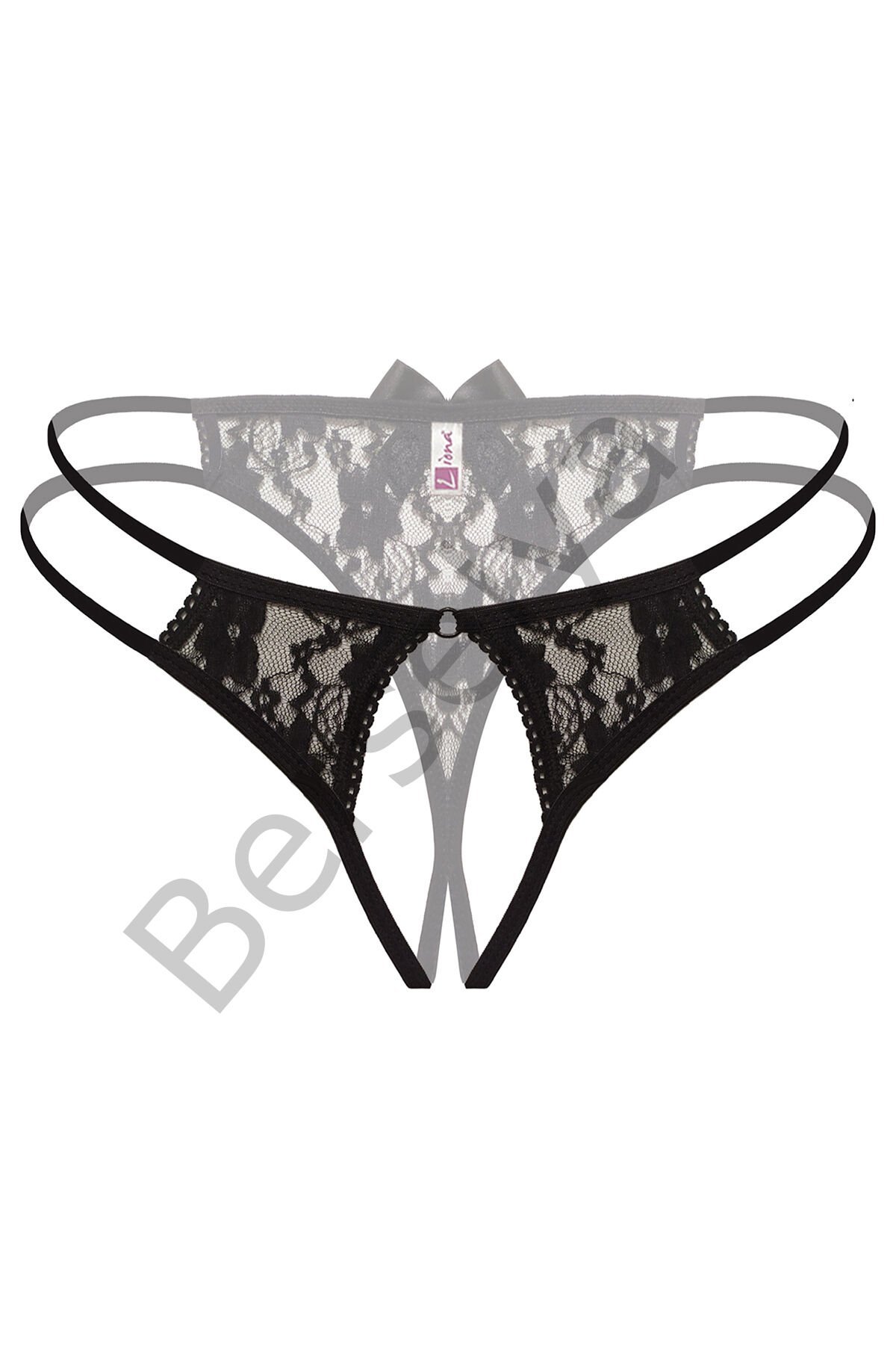 Siyah Özel Bölgesi Açık Fantazi Külot