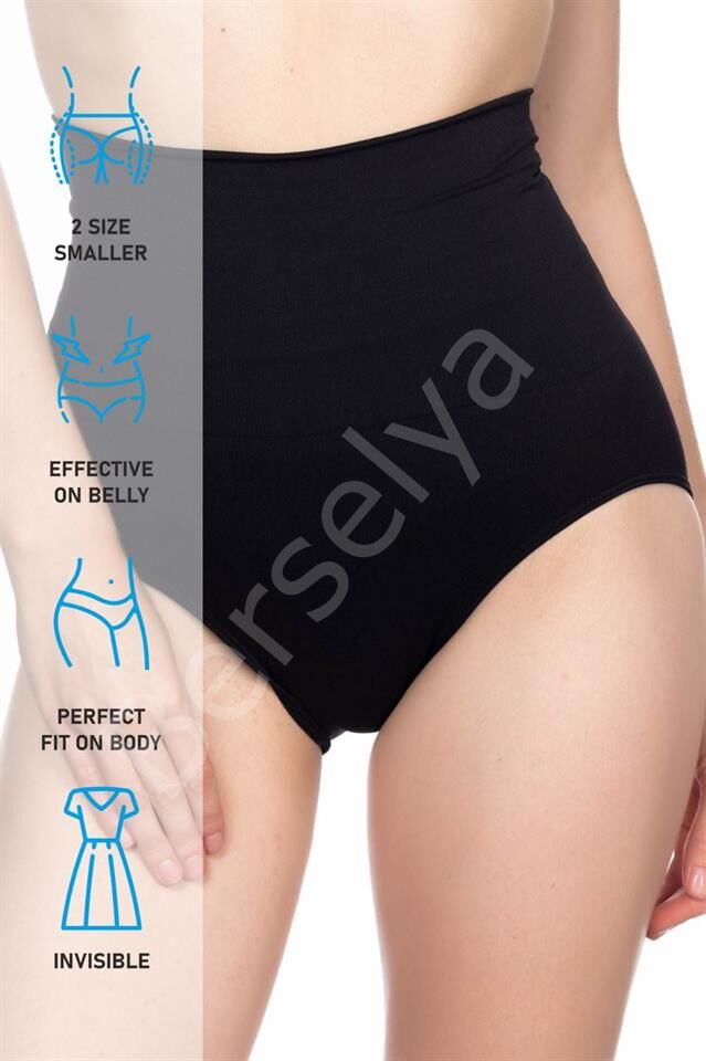 Siyah Emay 2200 Pantolon Slip Korse