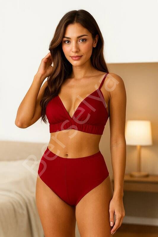 Yüksek Bel Şortlu Bralet Takım