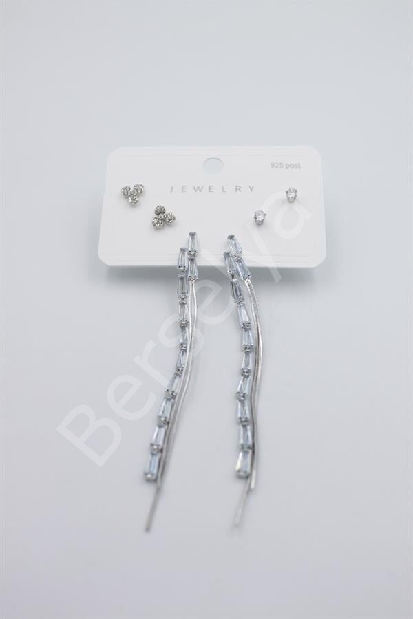 Çoklu Set Küpe - Gümüş