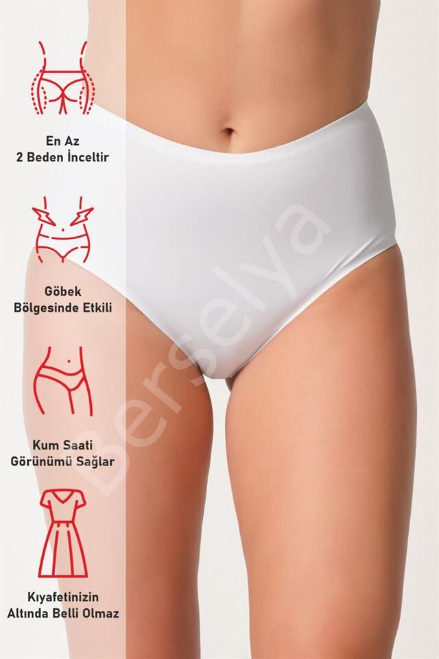 Beyaz 2804 Yapıştırma Lazer Brezilya Slip