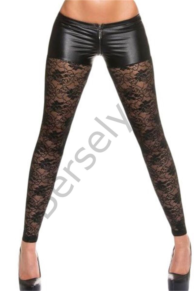 B101428 Dantel Detaylı Şort Tayt