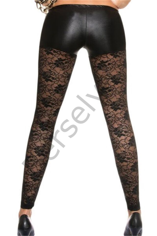 B101428 Dantel Detaylı Şort Tayt