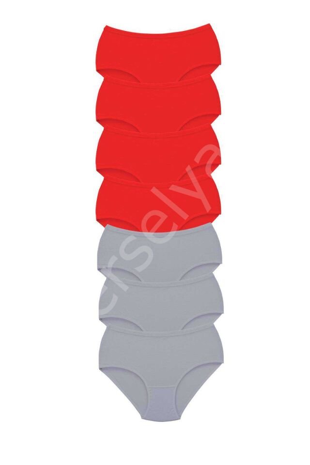 7 Adet Tutku Kadın Yüksek Bel Bato Kalın Lastik Külot S6