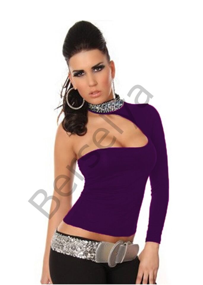 B101432 Pul Payet Aksesuarlı Bluz