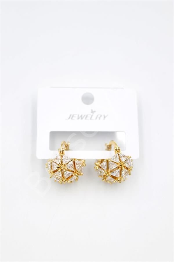 Baget Çanta Küpe - Altın