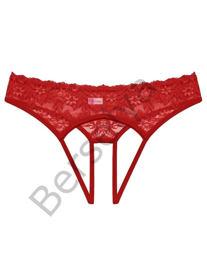 Büyük Beden Özel Bölgesi Açık Kırmızı Fantezi Külot