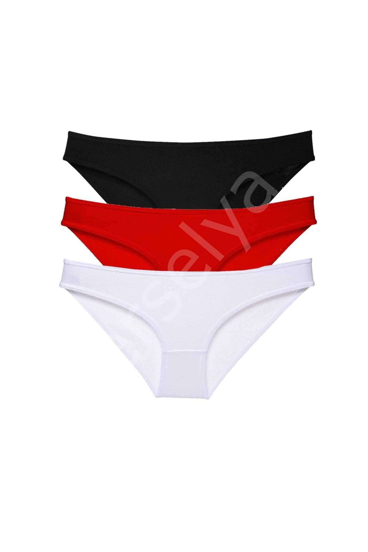 3 adet Süper Eko Set Likralı Kadın Slip Külot 535 XL