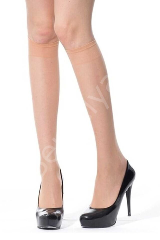 6 Adet Fit Dizaltı Çorap 15 denye 51 Sahra