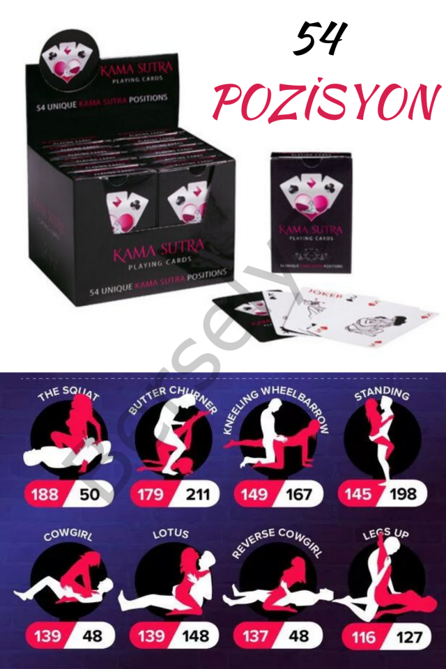 Kamasutra Kart Erotik Oyun Kartı