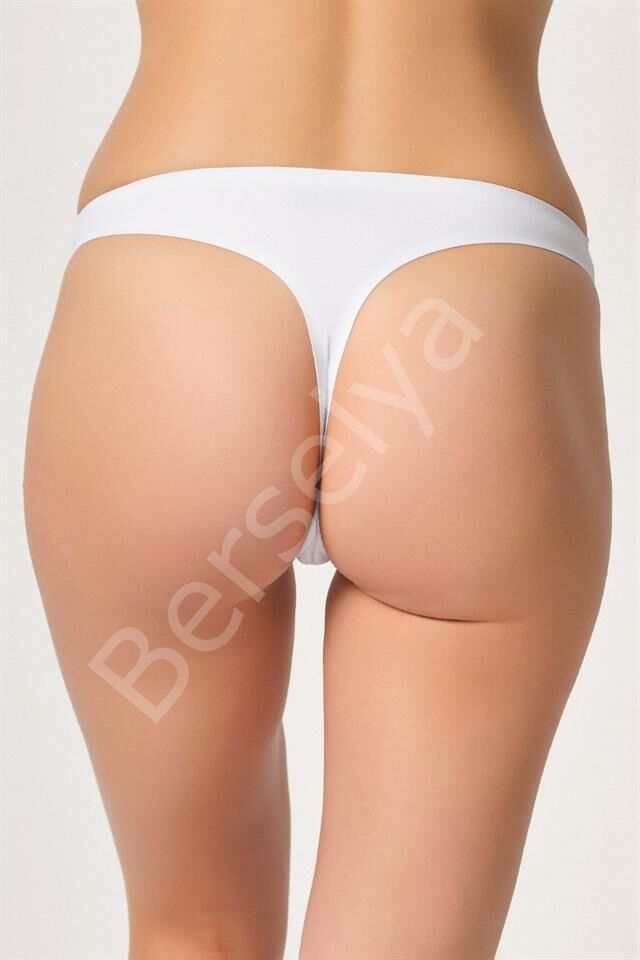 Beyaz Emay 2802 Yapıştırma Lazer Kesim String Külot