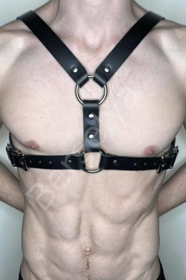 Erkek  Deri Göğüs Aksesuarı 800327