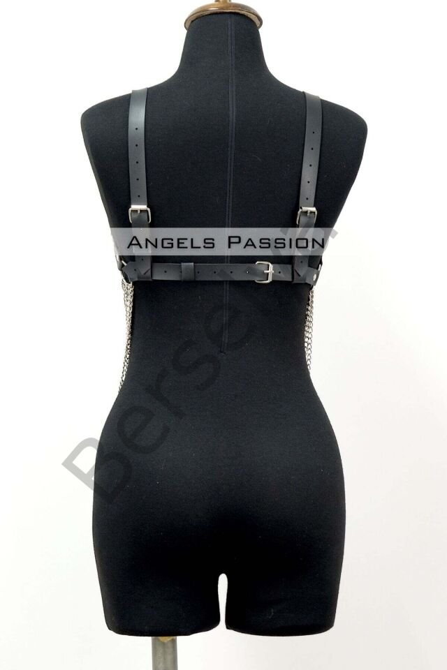 Büyük Beden Zincirli Göğüs Harness - Brf534_s2