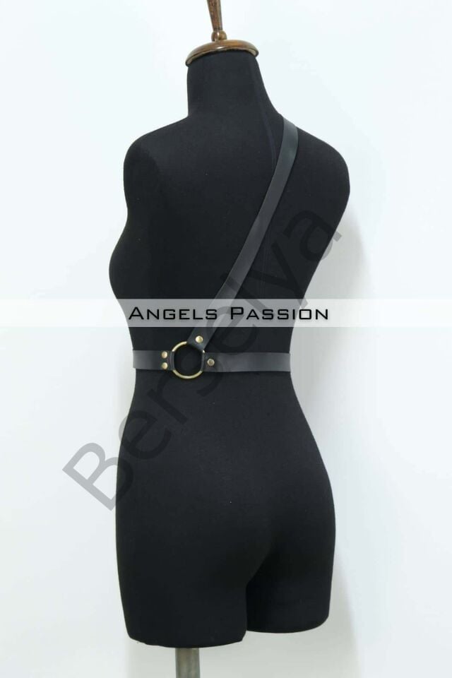 Göğüs Üzeri Tek Askılı Deri Bel Kemeri, Seksi Aksesuar - Brf1183_kopya(1)