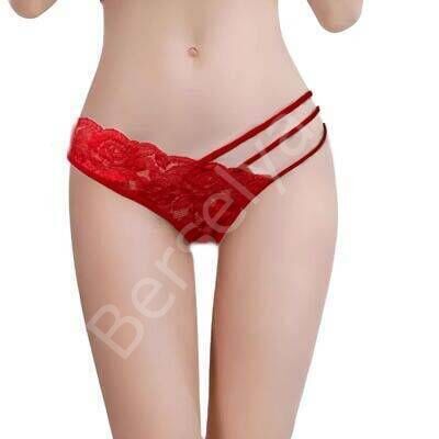 Dantelli Şerit Detaylı String Külot