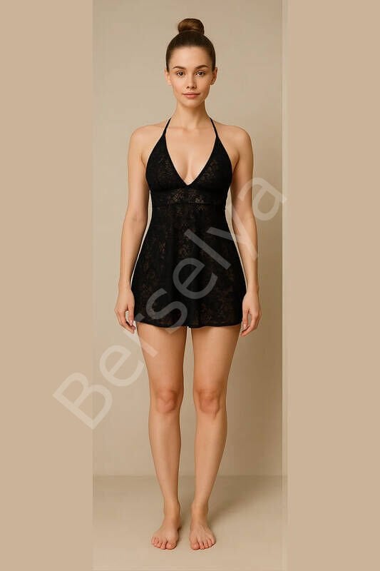 Dantel Gecelik Takımı