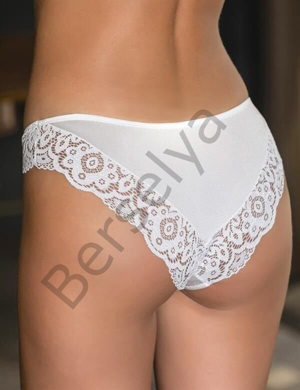 Dantel Detaylı Slip Külot Ekru (brf21371)