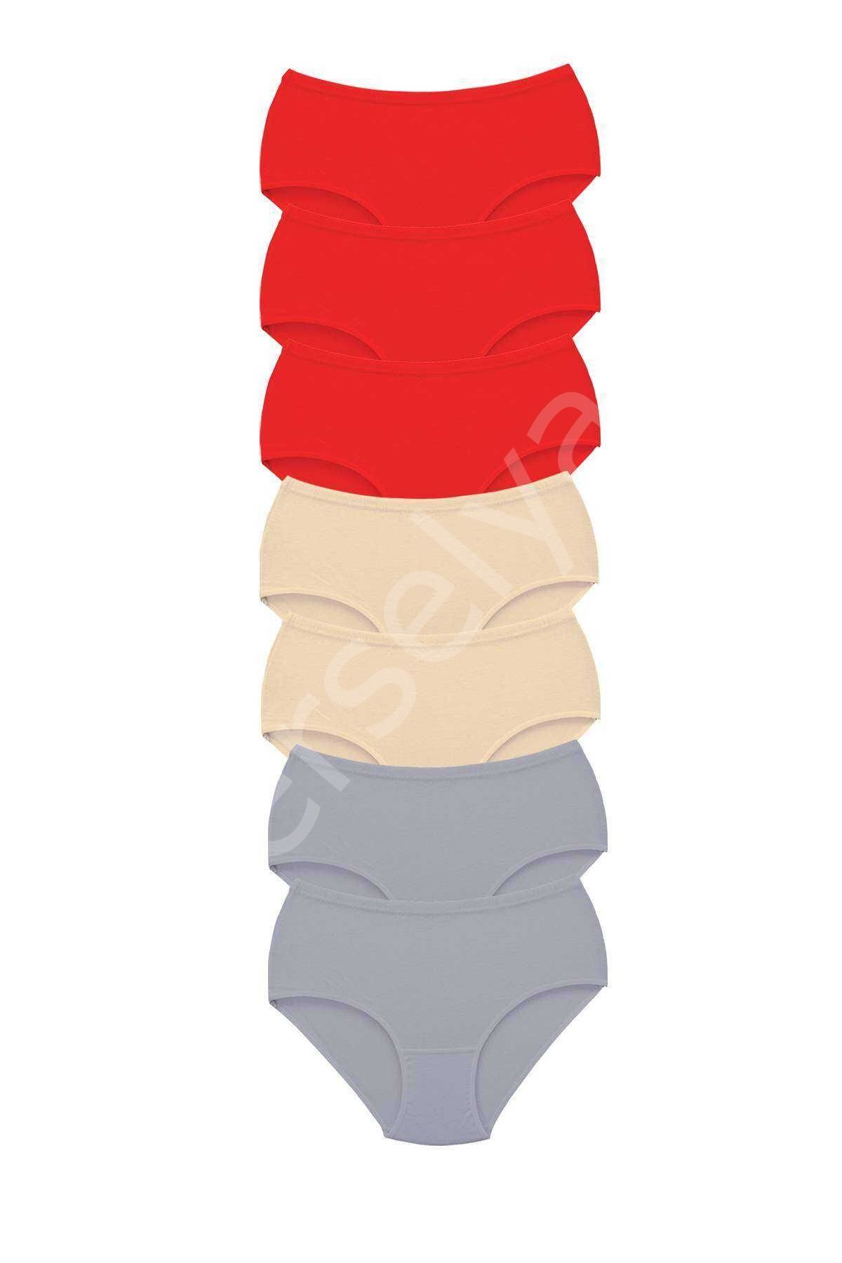 7 Adet Tutku Kadın Yüksek Bel Bato Kalın Lastik Külot S17