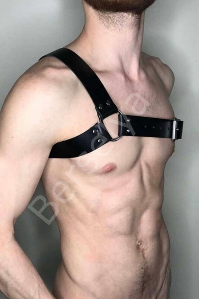 Erkek  Deri Omuz Detaylı Harness Aksesuar 800311