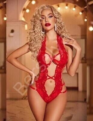 Dantelli Derin Dekolteli Seksi Body