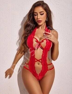 Dantelli Derin Dekolteli Seksi Body