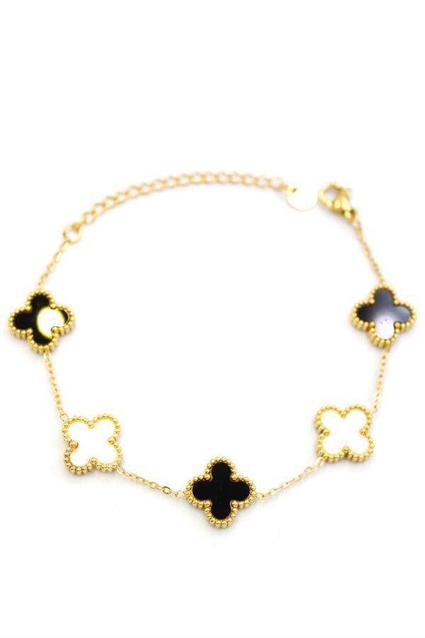 Vc Yonca Bileklik - Siyah