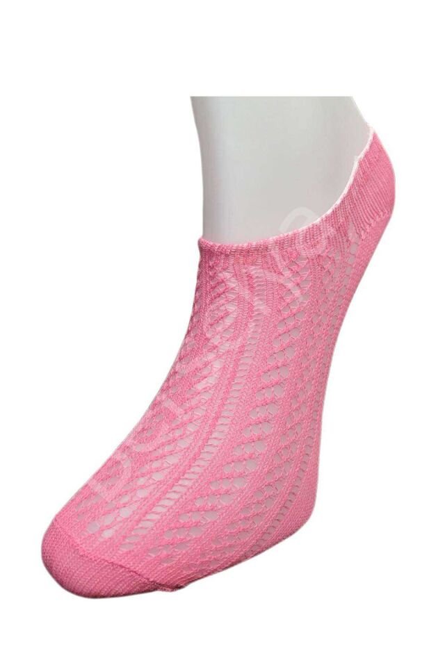 3 Adet Kadın Sneaker Dantelli File Pamuklu Yumuşak Çorap