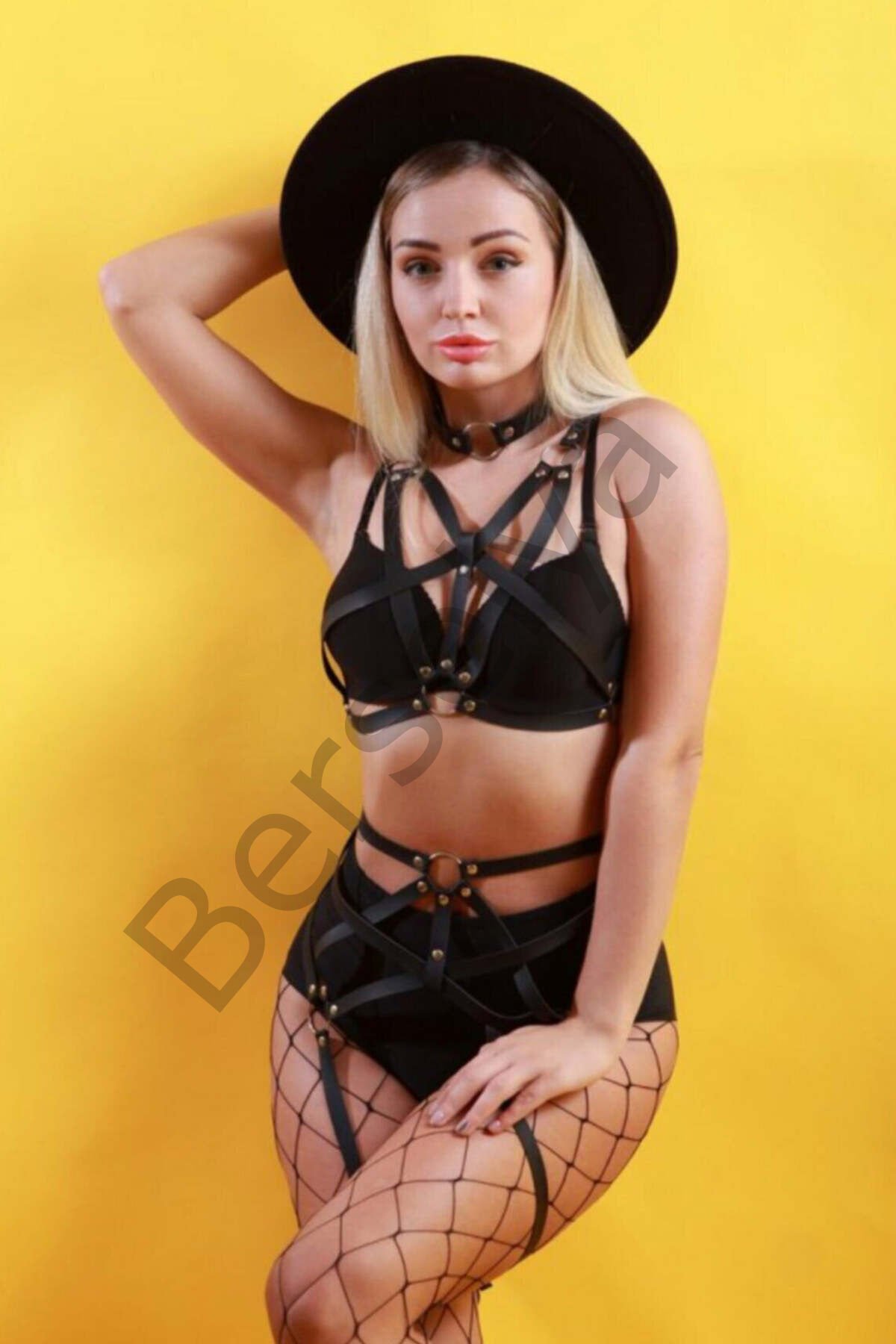 Fantazi Deri Jartiyer Takım - Brf752