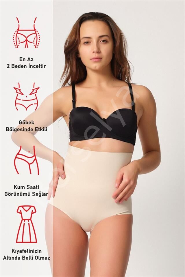 Ten Emay 2708 Lazer Yüksek Bel Kesim Slip Korse