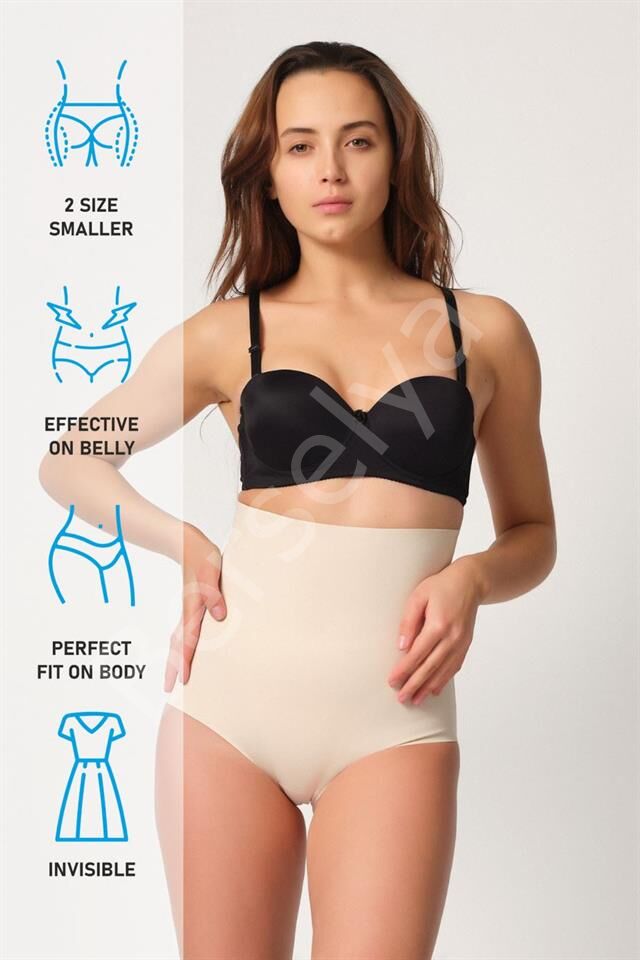 Ten Emay 2708 Lazer Yüksek Bel Kesim Slip Korse