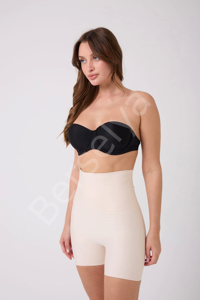 Freshness 1007 Lazer Kesim Silikonlu Yüksek Bel Şort Korse
