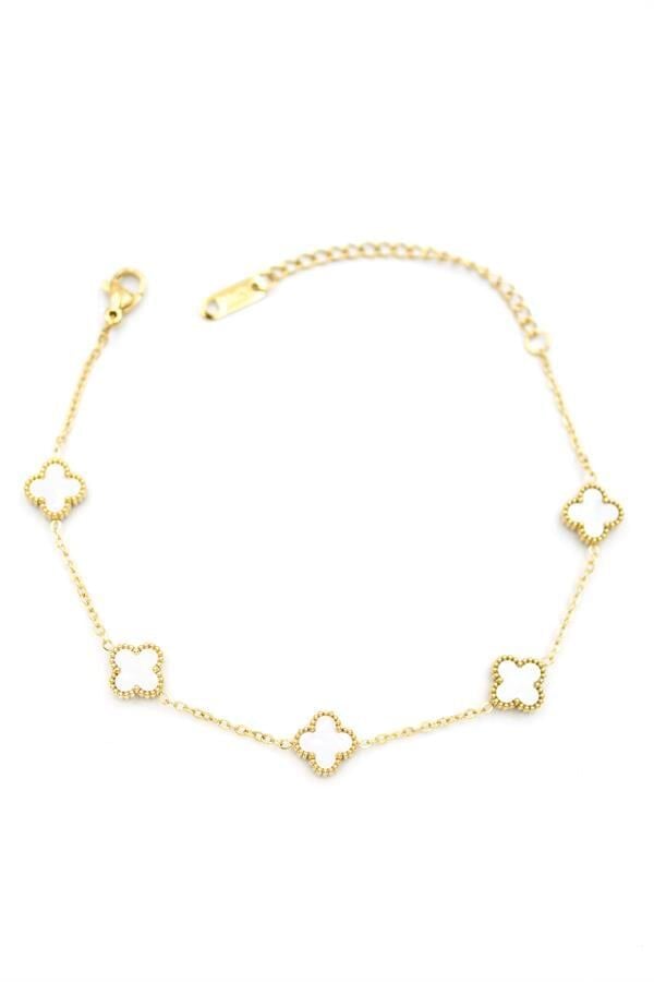 VC Yonca Bileklik - Beyaz