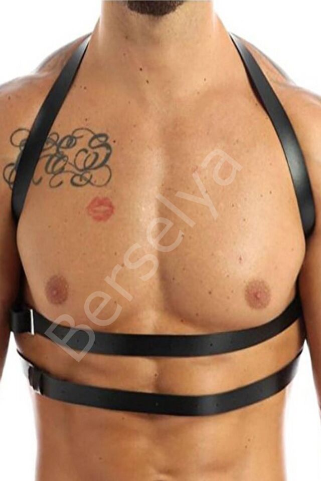 Erkek  Deri Göğüs Aksesuarı 800307