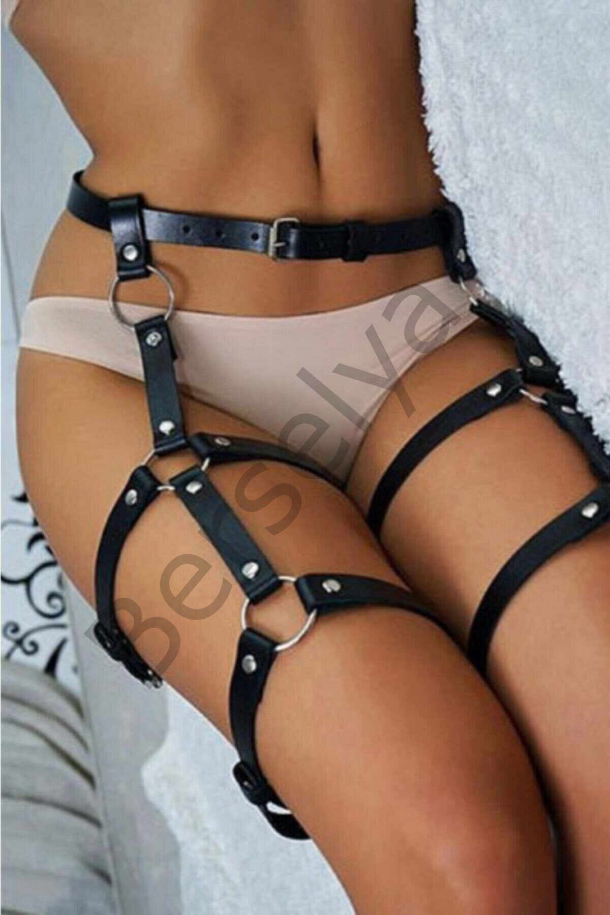 Bacağı 2 Sıralı Jartiyer Harness - Brf134