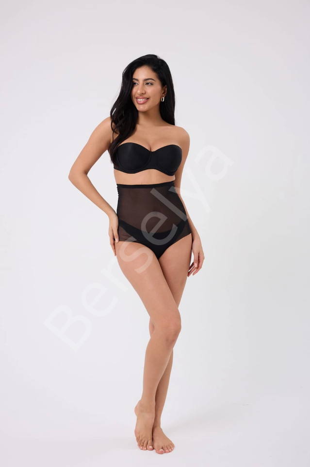 Freshness 0006 Lazer Kesim Tül Yüksek Bel Slip Korse