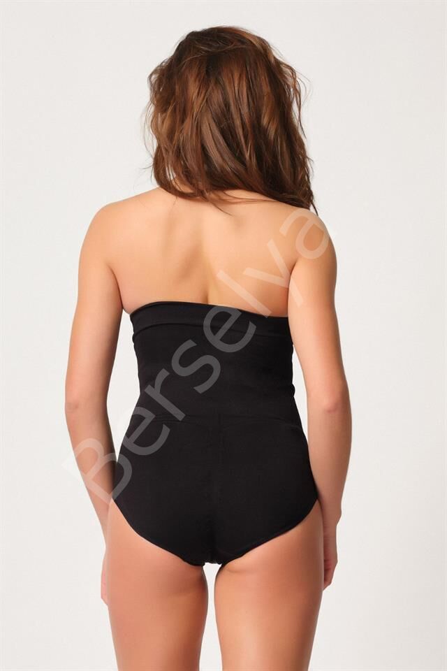 Siyah Emay 2088 Önden Agraflı Slip Korse