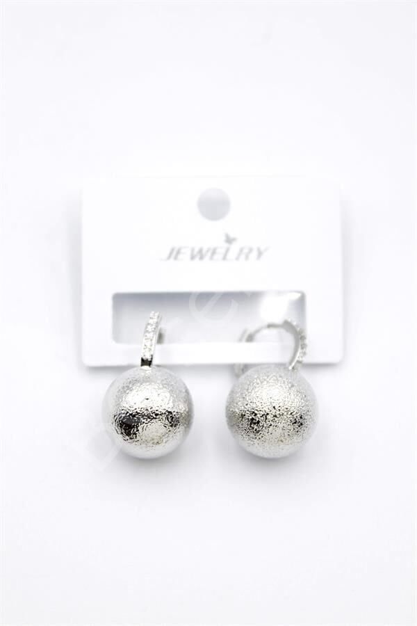 Top Küpe - Gümüş