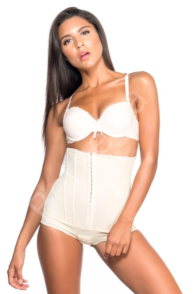 Ten Emay 2824 Yüksek Bel Balen Agraflı Slip Lazer Korse