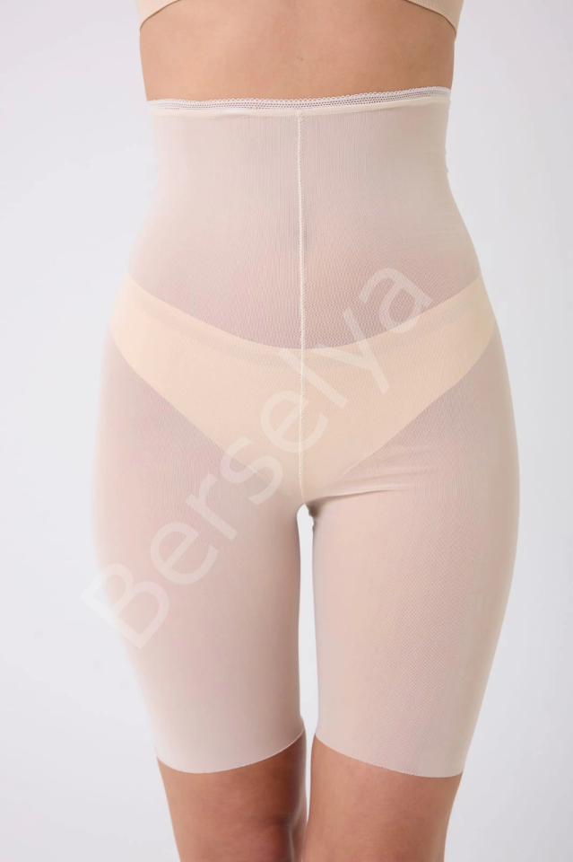 Freshness 0007 Lazer Kesim Tül Yüksek Bel Şort Korse