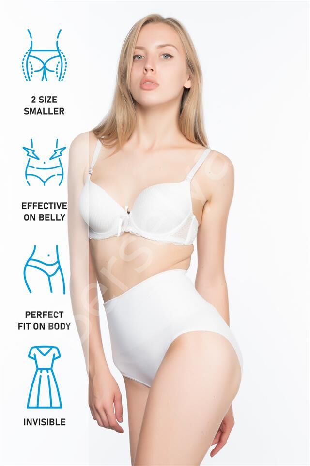 Beyaz Emay 2021 Double Düşük Bel Slip Korse