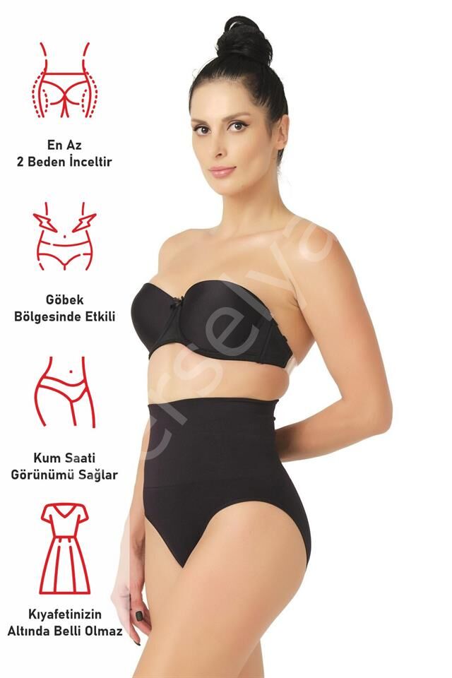 Siyah Emay 2021 Double Düşük Bel Slip Korse