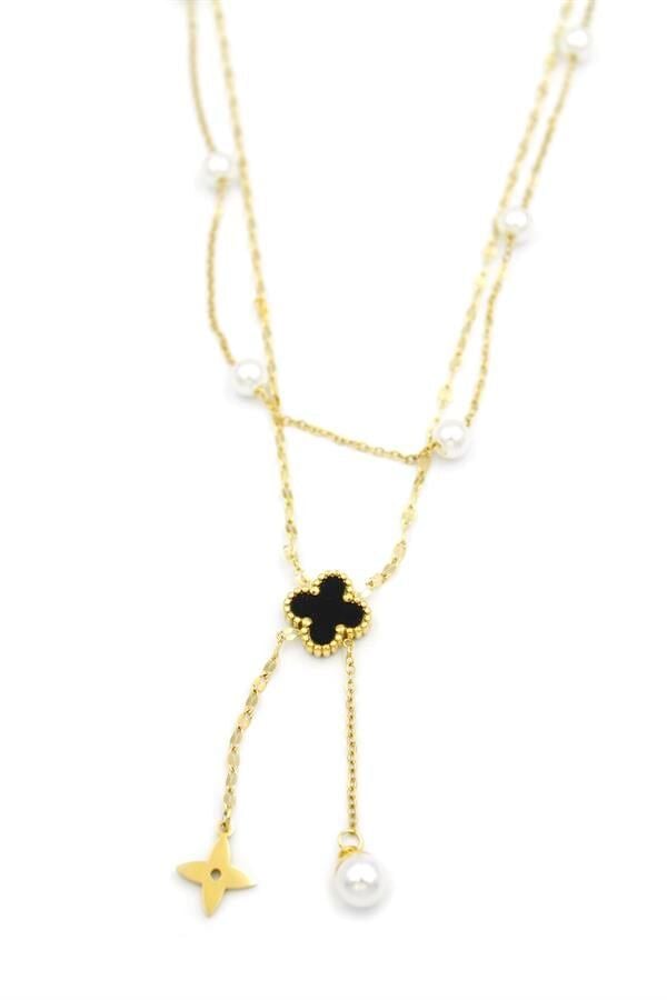 Vc Yonca Kolye - Altın