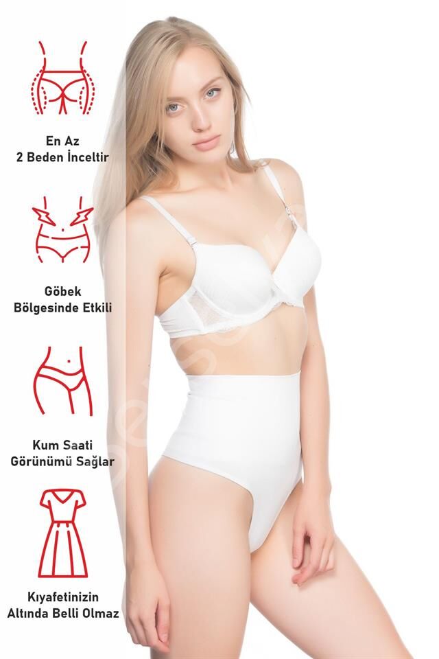 Beyaz Emay 2020 Double String Korse