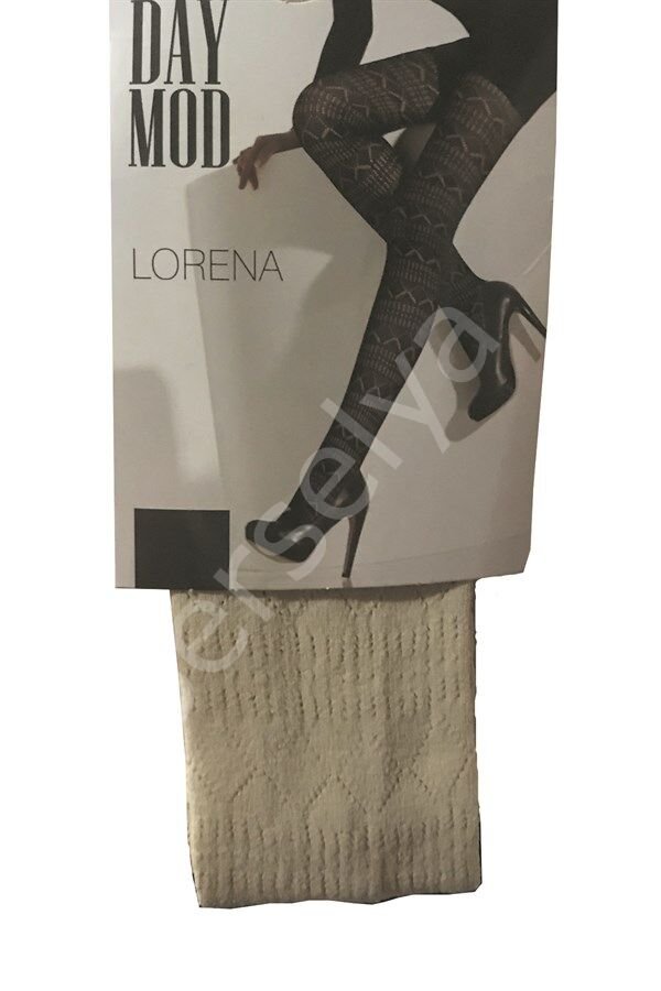 Daymod Lorena Micro File Desenli Kadın Külotlu Çorap