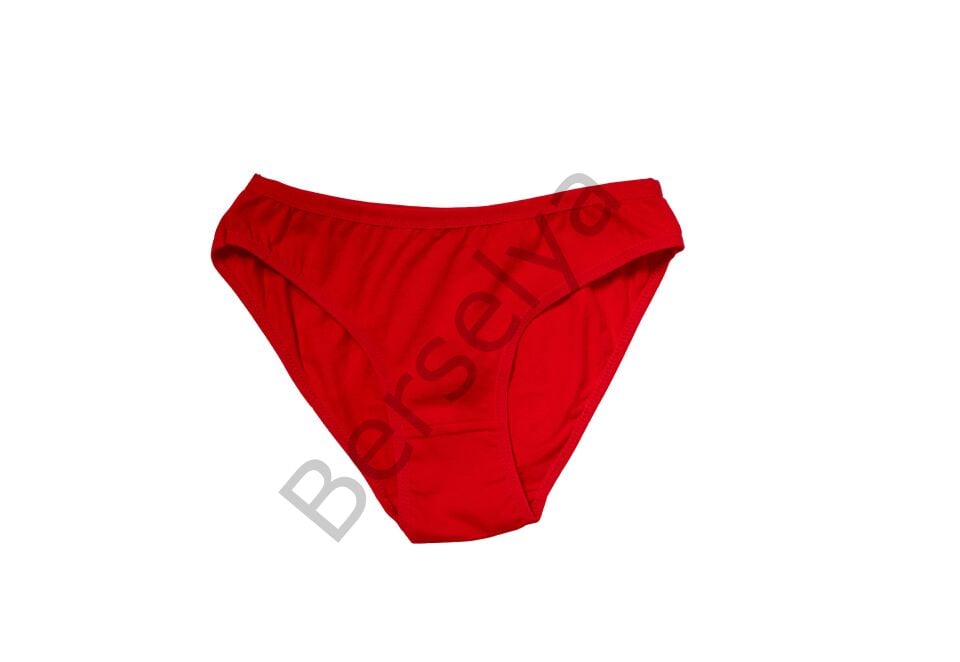 Kırmızı Yılbaşı Desenli Let İt Snow Pamuklu Külot