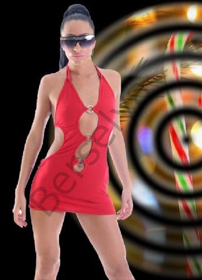 B1961381 Metal Süslemeli Mini Elbise