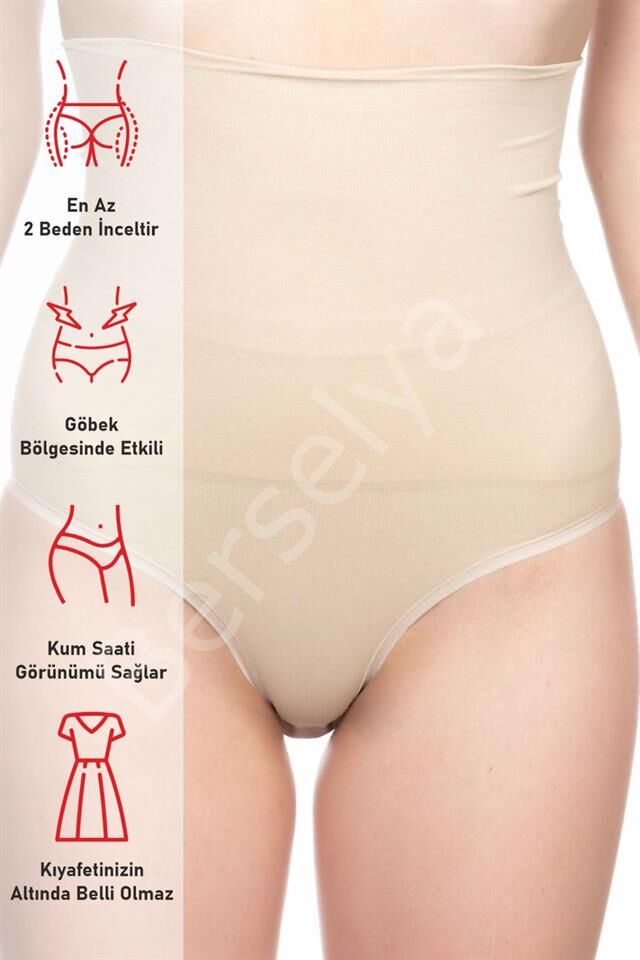 Ten 2019 Double Yüksek Bel Çıtçıtlı  Slip Korse