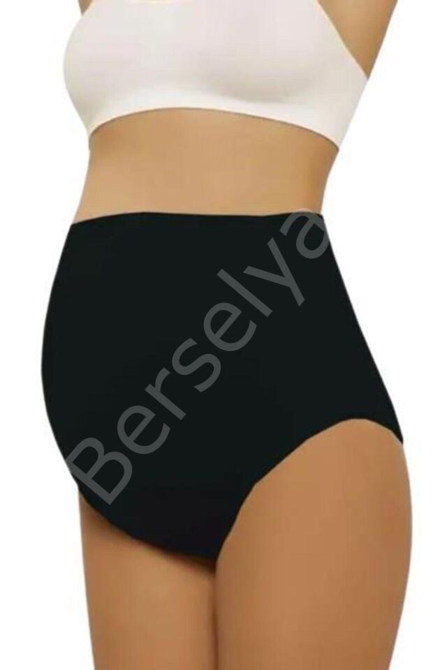 Siyah Mı Emay 5210 Seamless Soft Hamile Slip