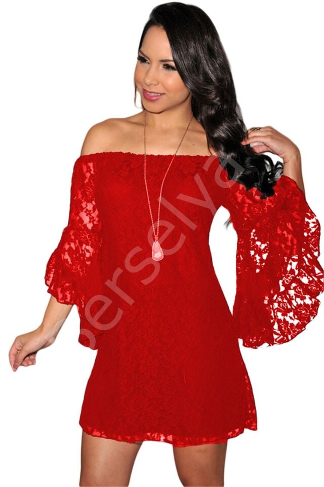 Terry Pau Tp101327 Dantelli Elbise