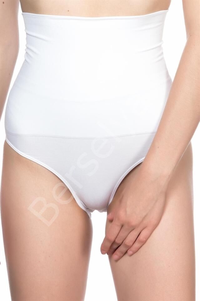 Beyaz 2019 Double Yüksek Bel Çıtçıtlı  Slip Korse